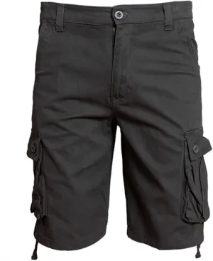 Cargo Shorts for Men Stretch Waist Classic Fit Workwear Multi Pockets Knee Length Outdoor Hiking Solid Runningshorts