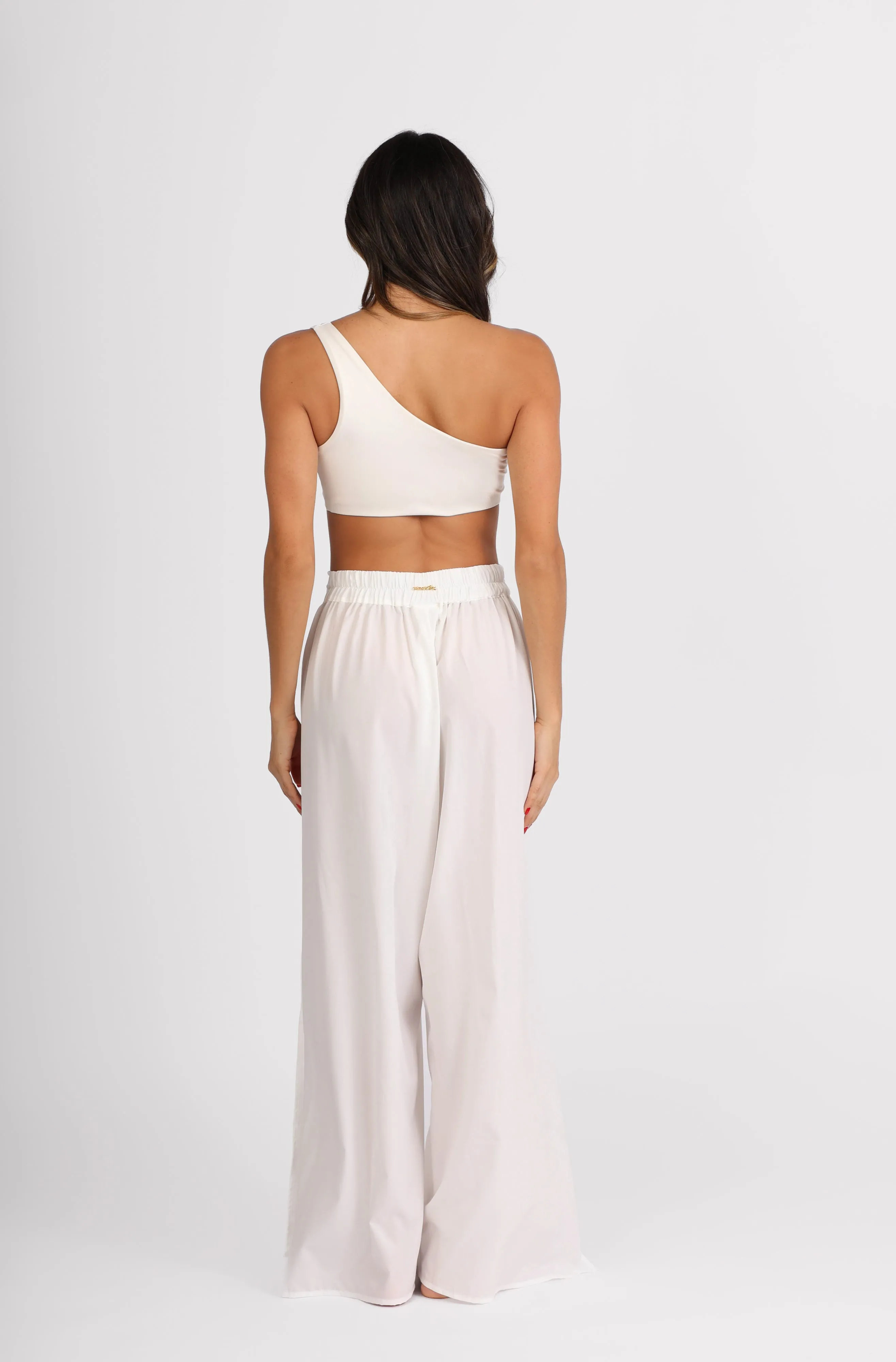 IVORY FLOWY PANTS