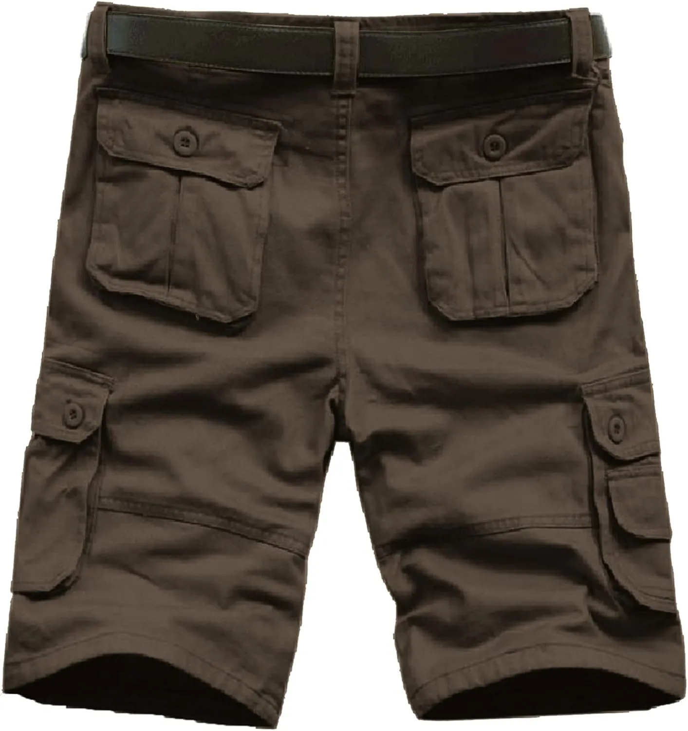 LCMTWX Men's Cargo Shorts Elastic Waistband Cotton Capri Shorts Relaxed Fit Summer Casual Shorts for Men Big and Tall