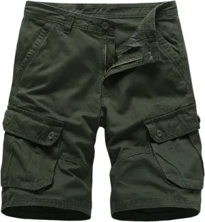 LCMTWX Men's Hiking Cargo Shorts Lightweight Relaxed Fit Capri Shorts Casual Outdoor Golf Fishing with Multi Pockets