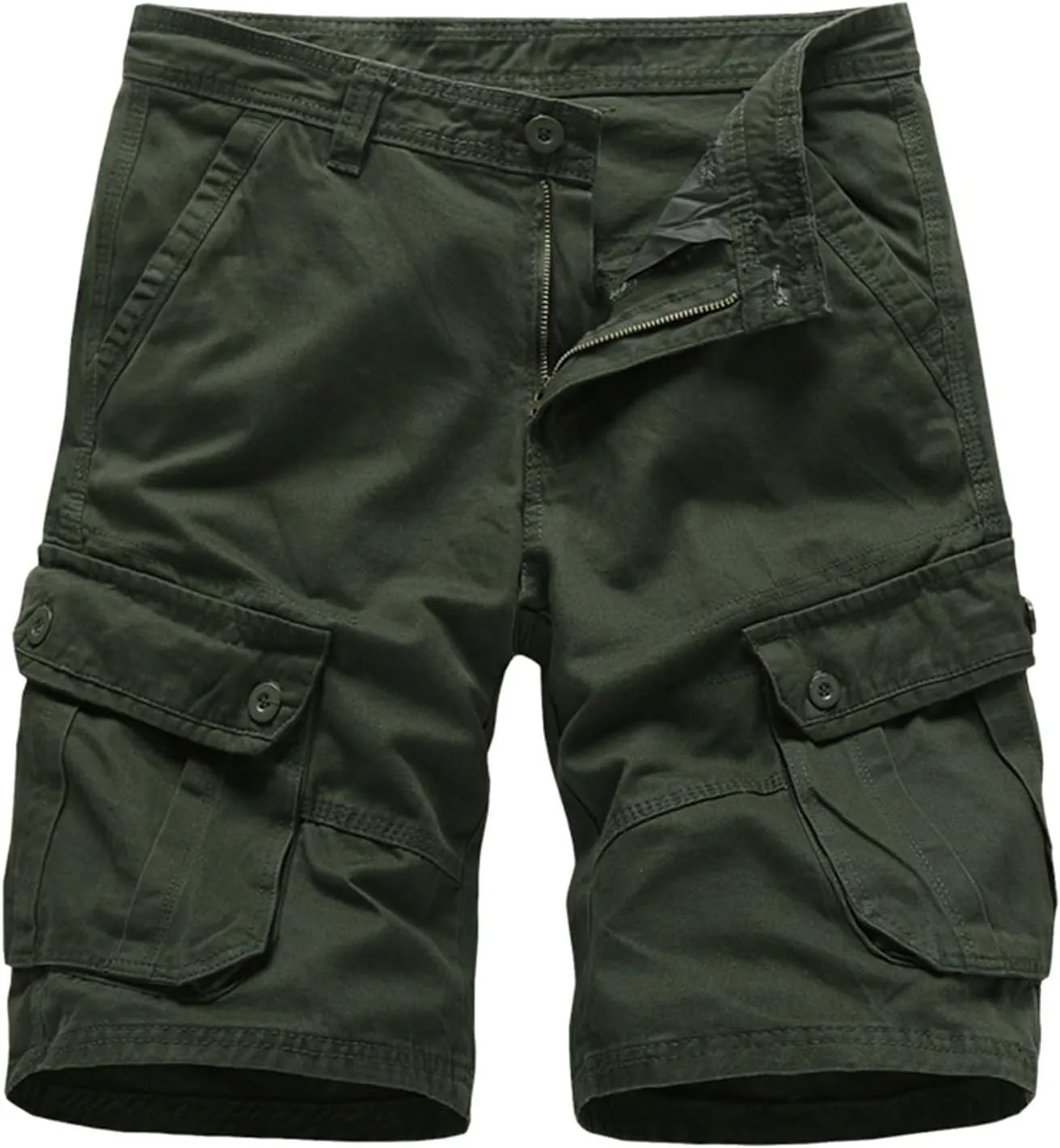 LCMTWX Men's Hiking Cargo Shorts Lightweight Relaxed Fit Capri Shorts Casual Outdoor Golf Fishing with Multi Pockets