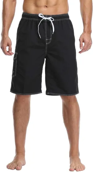 Mens Cargo Shorts Retro Scottish Plaid Contrast Waistband Pleated Skirt Big and Tall Shorts for Men Black Shorts Men