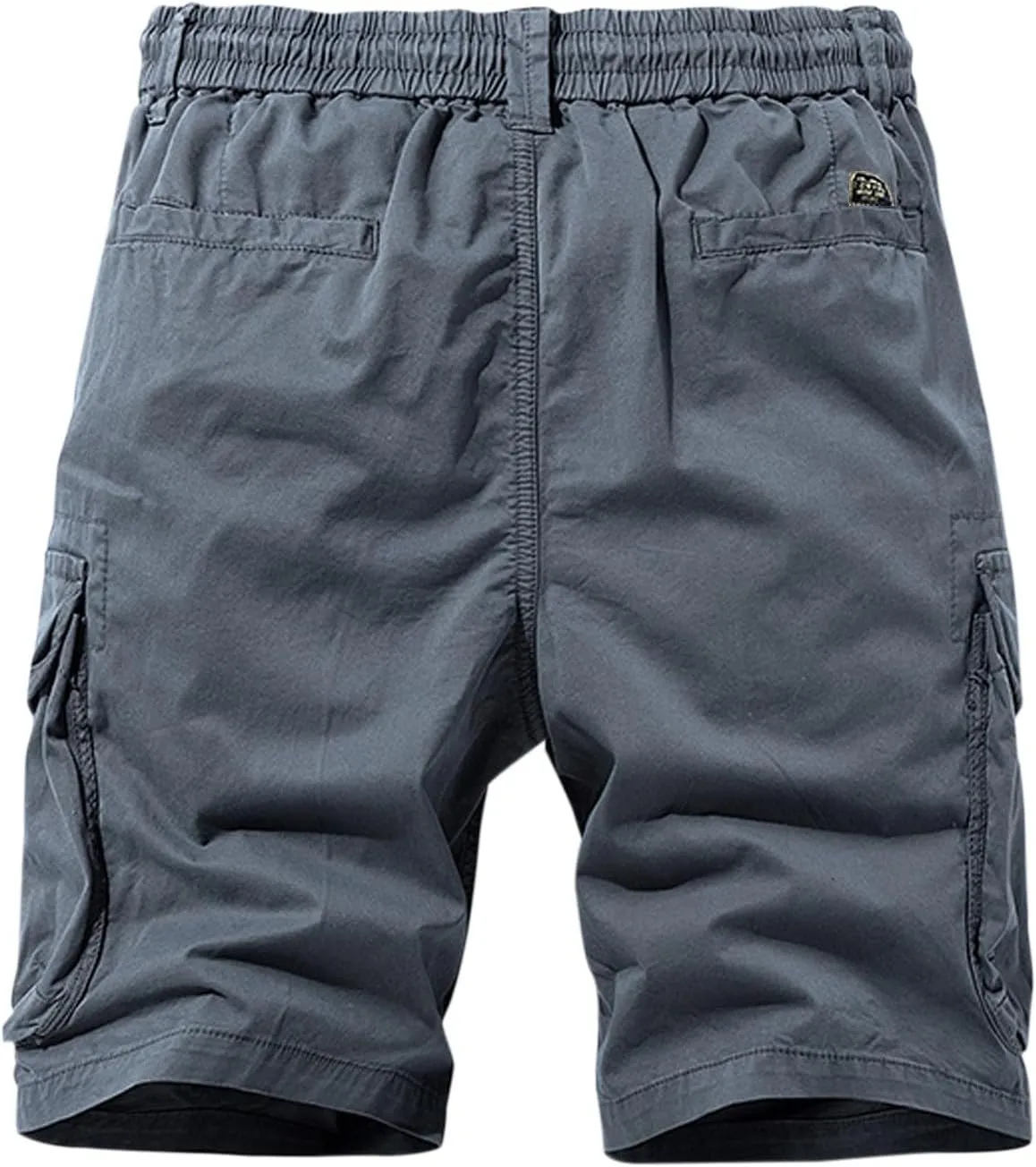 Men's Pants Cotton Beach Pants Drawstring Elastic Waist Shorts with Pockets Casual Baggy Classic Fit Lounge Shorts