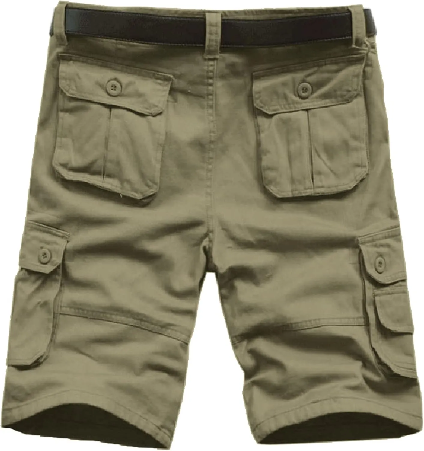 Mens Shorts Men's with Multi-pocket Overalls Leisure Fashion Solid Pants and Men's pants Mens Cargo Shorts Size 40