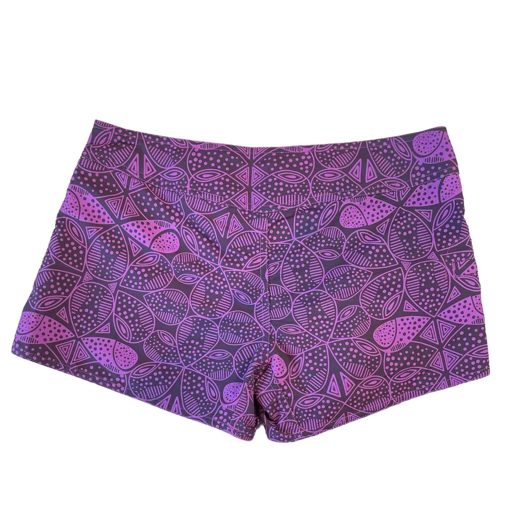 Patagonia W Board Shorts 2 drkbrn/pink