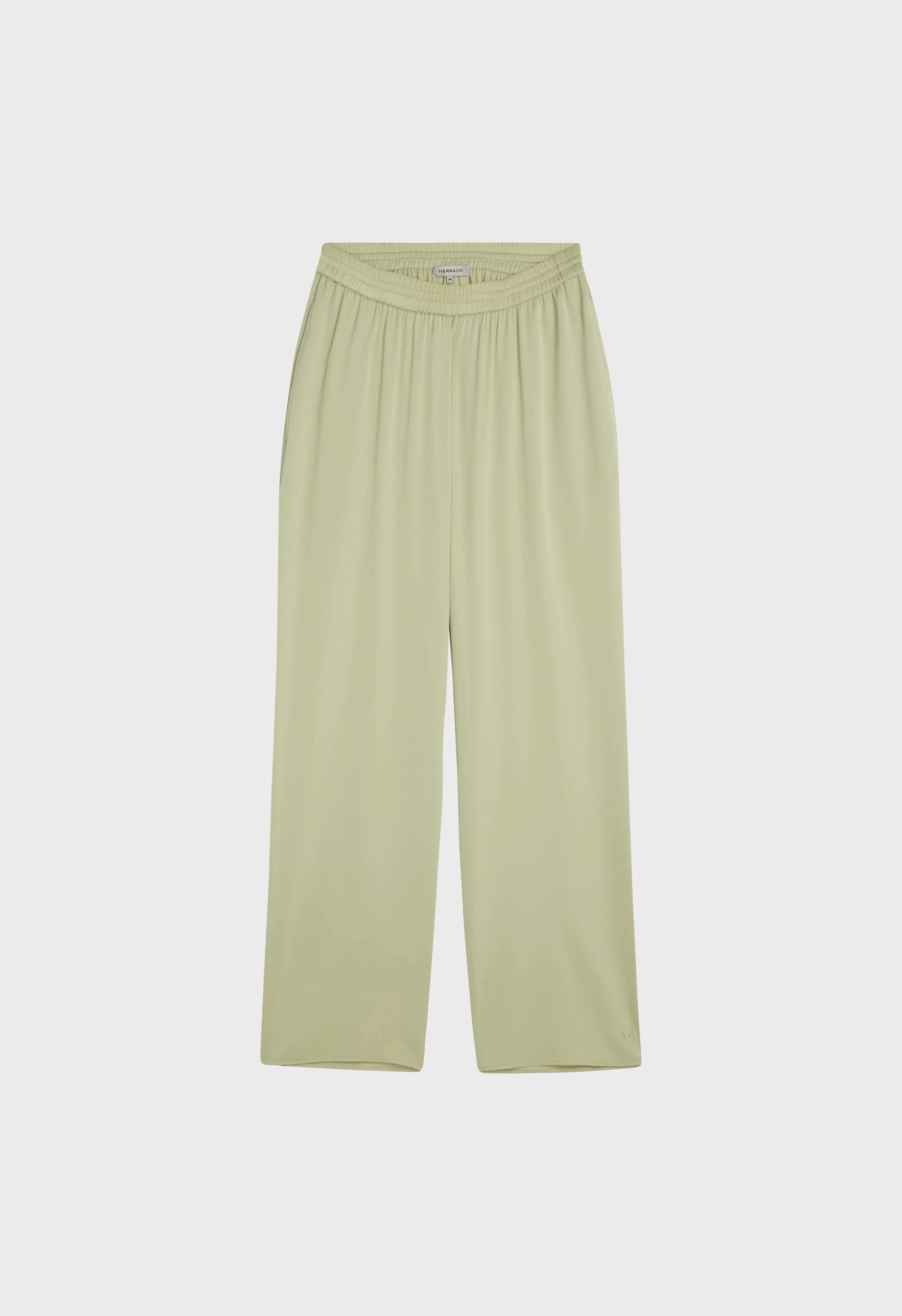 Satin Pants | Soft Khaki