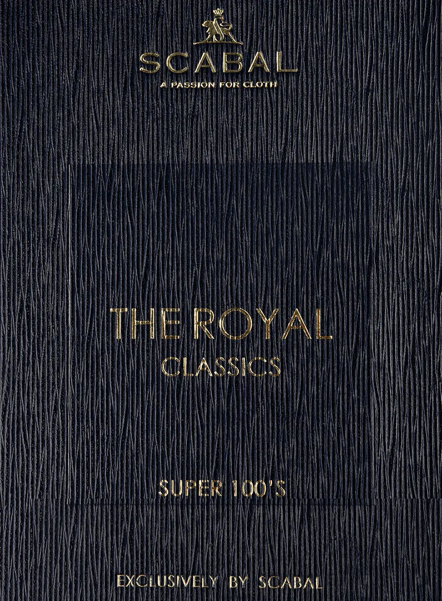 Scabal Vredlo Stripe Blue Wool Pants